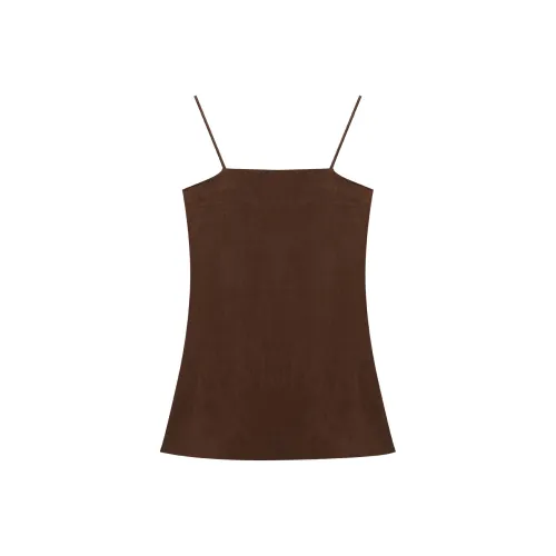 THE SEA LIFE Топ на бретелях Женский Красный кофейный