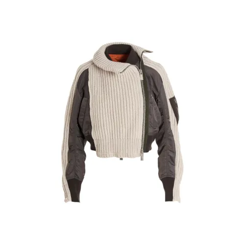 sacai Бежевые Женские Куртки