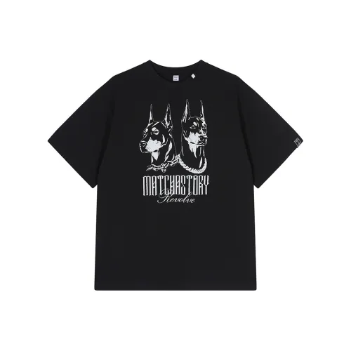 MATCHA STORY College Series T-Shirt Унисекс Черный