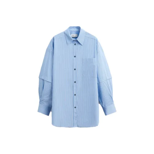 ZARA Синие Женские Рубашки