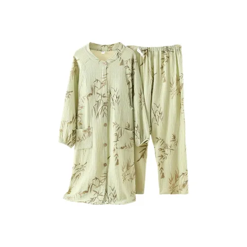 FARO Pajama Комплект Женский Бамбук Зеленый