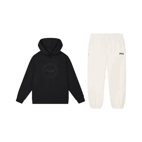 FILA Jet Black/Steam White Мужская Повседневная Спортивная Одежда