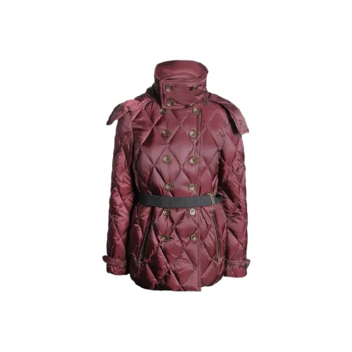 Burberry Пуховик Женский Бордовый