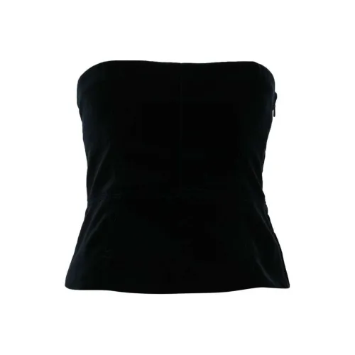 TOM FORD SS24 Без бретелек Топ Женский Полуночный Синий