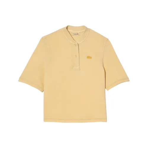 LACOSTE Поло Женское Бежево-Желтое