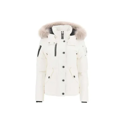 Moose Knuckles Пуховик Зимний Женский Молочный Белый