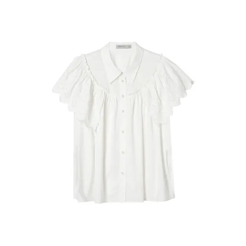 XIRAN Экрю Женские Рубашки