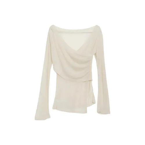 EVPGB Т-рубашка с оборванным рукавом женская цвет экрю