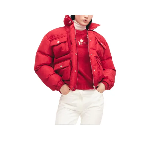 CHANEL NEIGE Ski Series 24 Осенне-зимние куртки и пальто Женские Красные