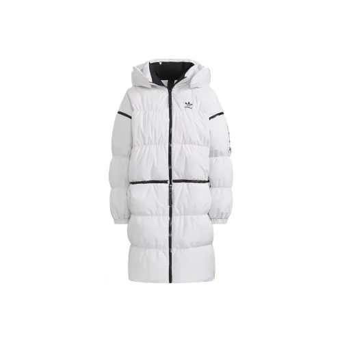 Adidas Originals LONG ZIP DOWN JACKET Пуховик Зимний Женская Белая