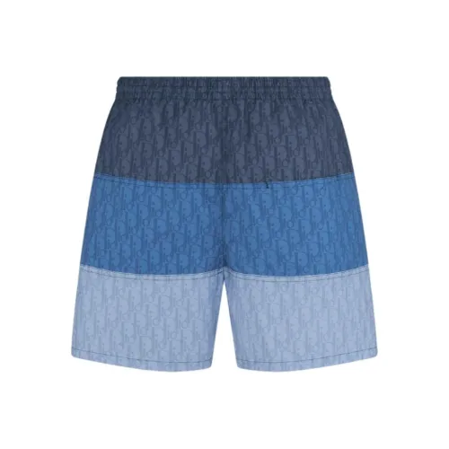 DIOR FW25 Пляжные шорты Мужские Синие