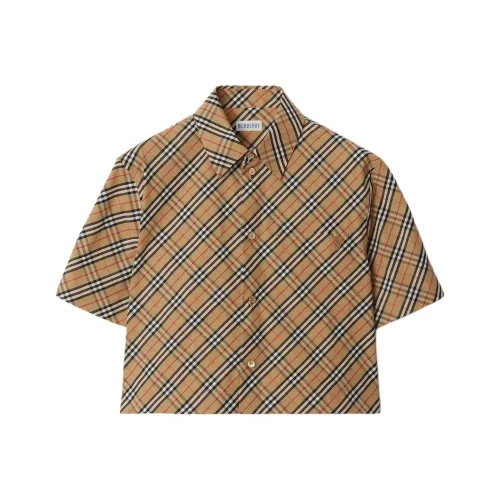 Burberry FW24 Рубашка 2 Женская Коричневая