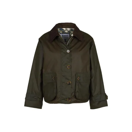Barbour Оливково-зеленая Женская Куртка