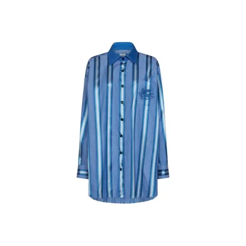 ETRO Синие Женские Рубашки