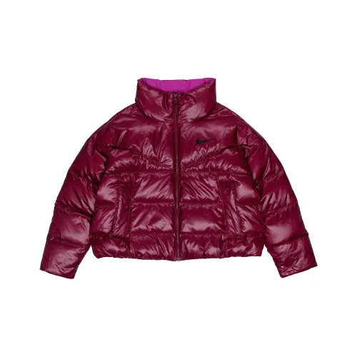 Nike Пуховик Зимний Женский Красный