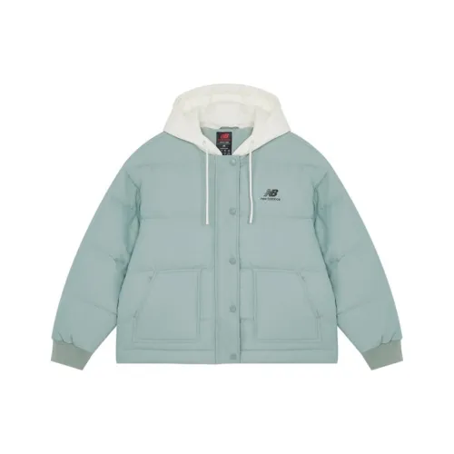 New Balance Пуховик Зимний Женский Светло-Синий