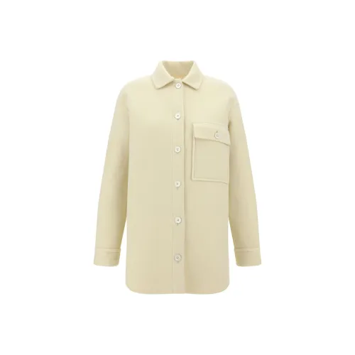 JIL SANDER Светло-бежевые Женские Куртки