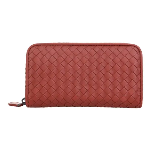 Bottega Veneta Sheepskin Wallet Men's Brick Red
