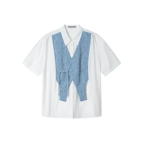 XIRAN Экрю Женские Рубашки