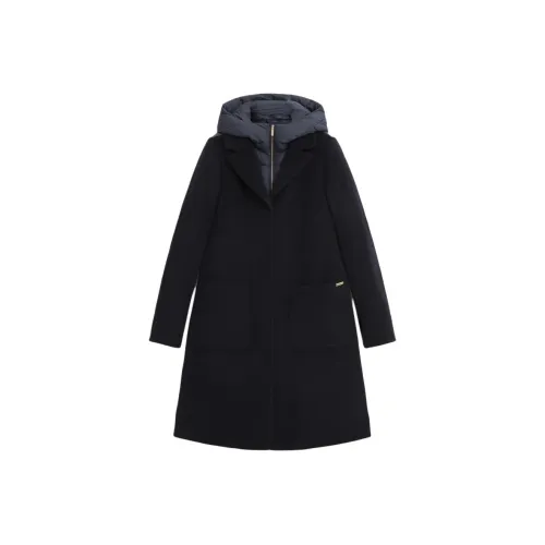 WOOLRICH Пуховик Женский Морской Синий