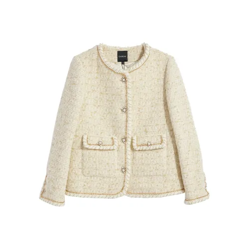 BEBE FW23 Куртки Пальто Женские Белые Золотые