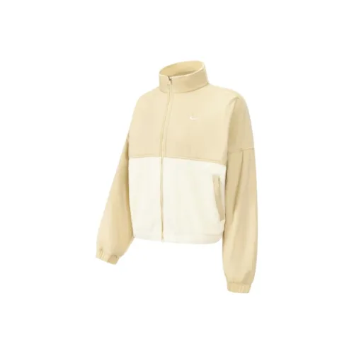 Nike AS W One TF FLC FZ NVTY GCE Куртки Пальто Женские Коричневый