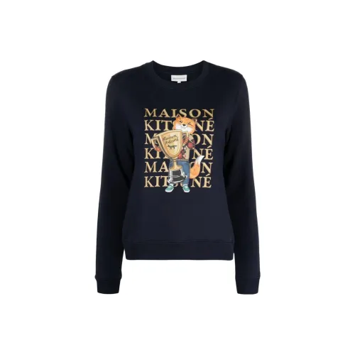 Maison Kitsune FW23 Свитшот Женский Морской Синий