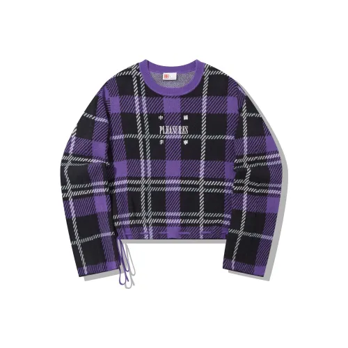 LINING X Pleasures Трикотаж Женский Черный Ультрафиолет Клетка Комплект