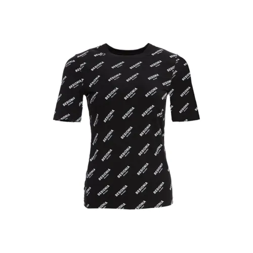 BESIONIA T Рубашка Женская Черная Белая