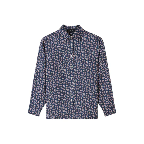 A.P.C Синие Женские Рубашки