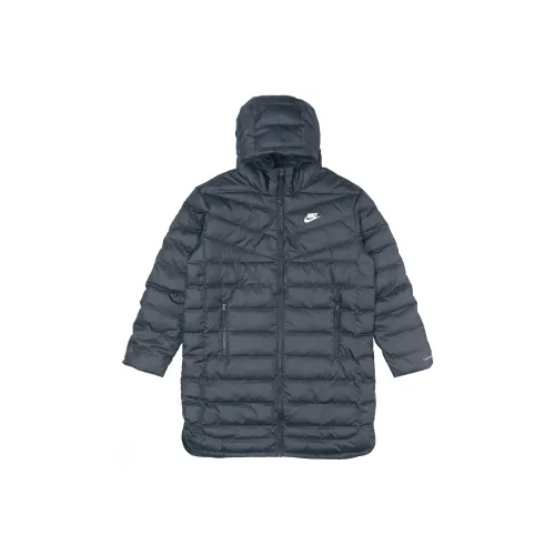 Nike Пуховик Зимний Женский Черный
