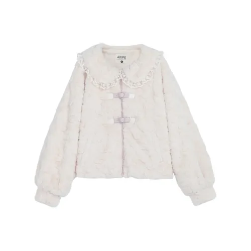 SNBL Белый Пальто Женские Свитшоты