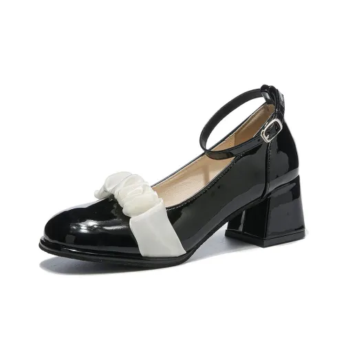 Medd Квадратный каблук Mary Jane Женские туфли