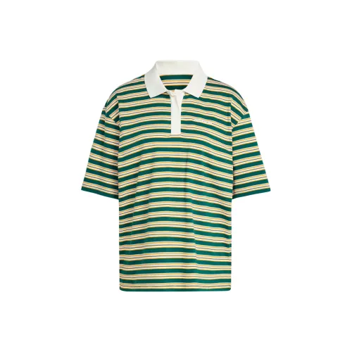 Adidas Originals 80s OVERSIZED STRIPE Поло Женское Лесной зеленый