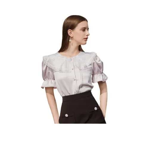 Caroline Шифон Рубашка Женская Светло-фиолетовая