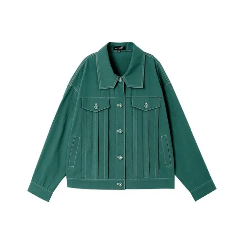 OUNIXUE Куртки Пальто Женские Темно-зеленый