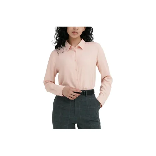 UNIQLO Рубашка Женская Пастельно-Розовая