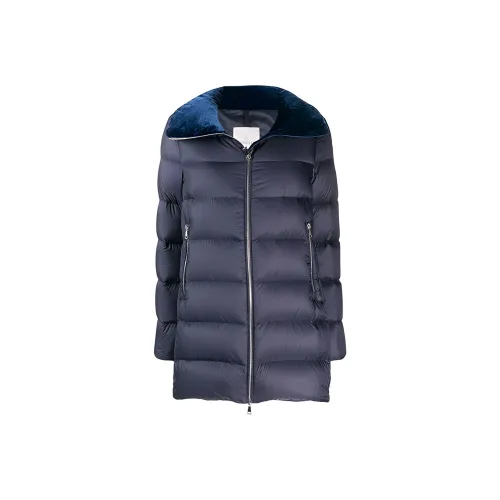 Moncler Темно-синий Женские Пуховики