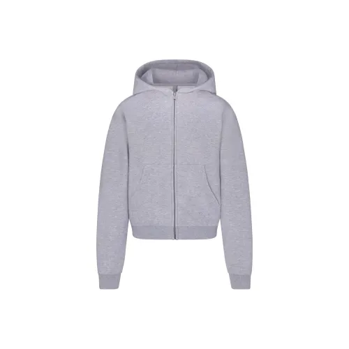 SKIMS Классический ZIP UP Свитшот HOODIE Женский HEATHER GREY HEATHER GREY