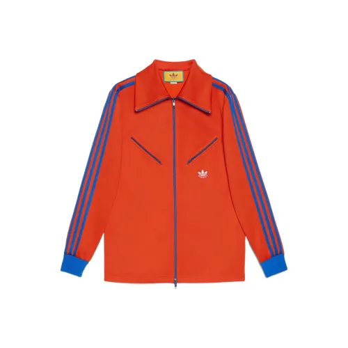 GUCCI X ADIDAS Originals Adidas X GUCCI Co Branded Series Коллаборация FW22 Куртки Пальто Женские Оранжевый