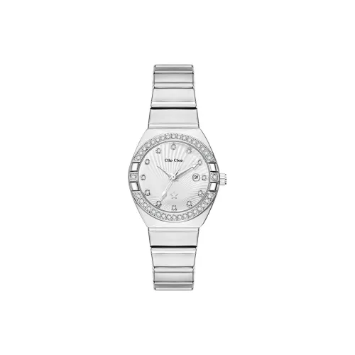 Clip Clop Кварцевый Movement Женские Часы 30MM Серебряные