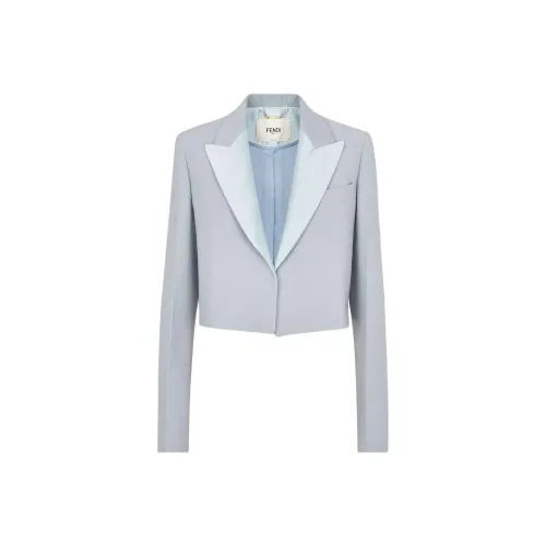 FENDI Куртки и Пальто Женские Светло-Синий