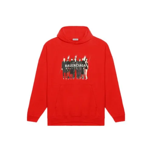 Balenciaga Свитшот Loose Fit Женский Красный