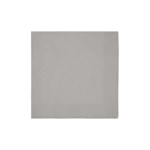 GUCCI Шелковые шарфы из шелка шерсть унисекс светлый серый