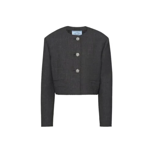 PRADA FW23 Куртки и Пальто Женские Серые