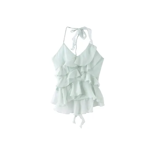 Miss Chipmunk Топ на бретелях Женский Мятно-Синий