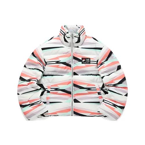 FILA FUSION X Marcelo Burlon Пуховик Женский Серый Подкладочная ткань Камуфляж