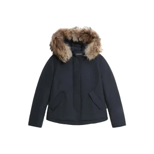 WOOLRICH Пуховик Женский Темно-Морской Синий