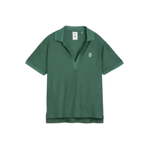 PUMA X QGC Поло Женское Зеленое