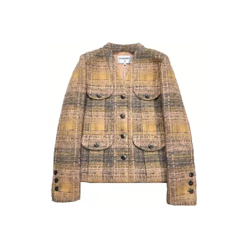 CHANEL Куртки и Пальто Женские Оранжевые